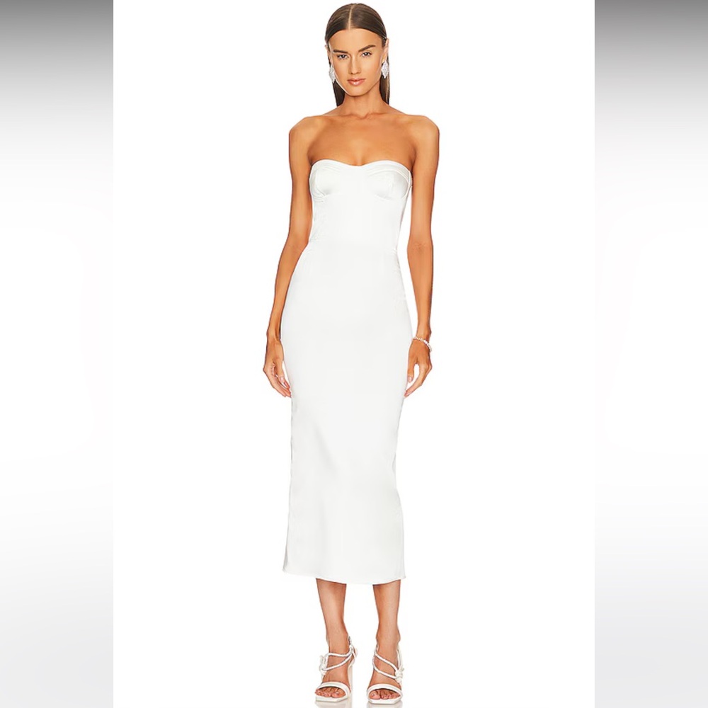 The New Arrivals by Ilkyaz Ozel - Sylvia Dress in Flat White Size S /36 & M /38